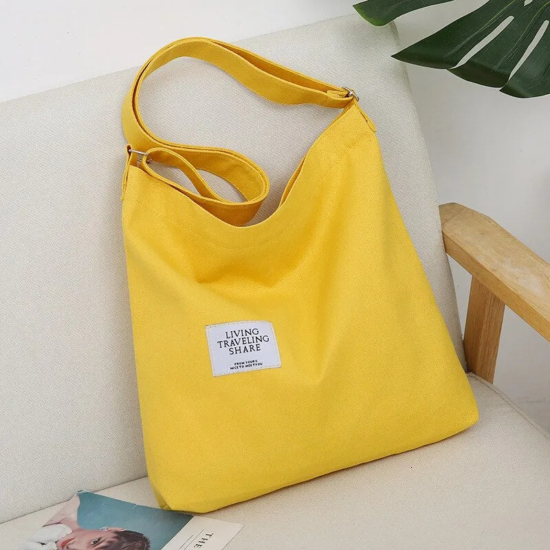 Darianrojas Korean Canvas Bag Fashionable Women Simple Large Capacity Hand Bill Of Lading Shoulder Cross Versatile Retro Canvas Bag