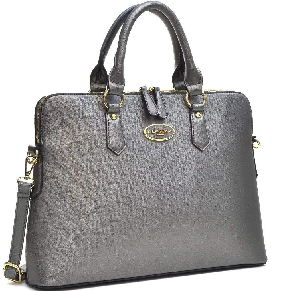 Dasein Slim Briefcase with Removable Shoulder Strap