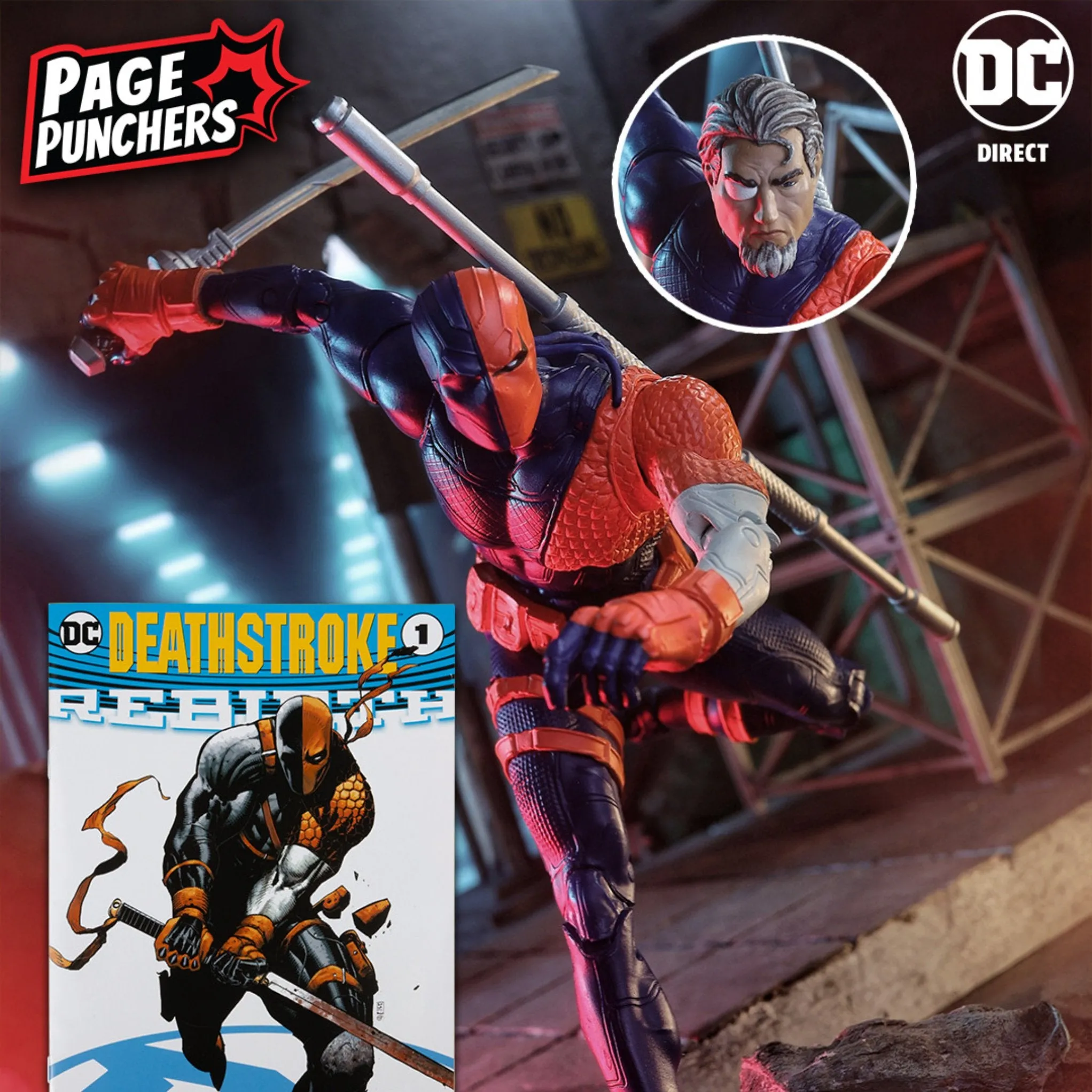 DC Direct Page Punchers 7" Scale Deathstroke (DC Rebirth)