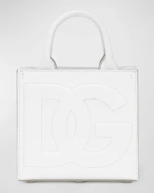 DG Logo Leather Top-Handle Bag