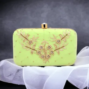 Dhani Mint Green Clutch