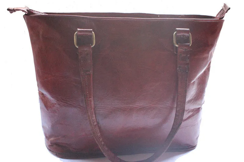 Distressed Leather Women's Tote