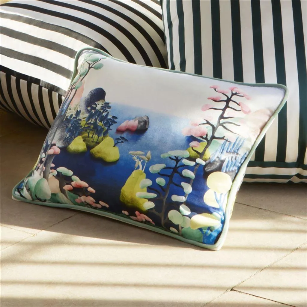 Double-sided pillow IT'S PARADISE AGATE cotton satin