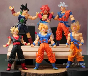 Dragon Ball Z  Set of 6 Action Figure Self Standing Set Figurine