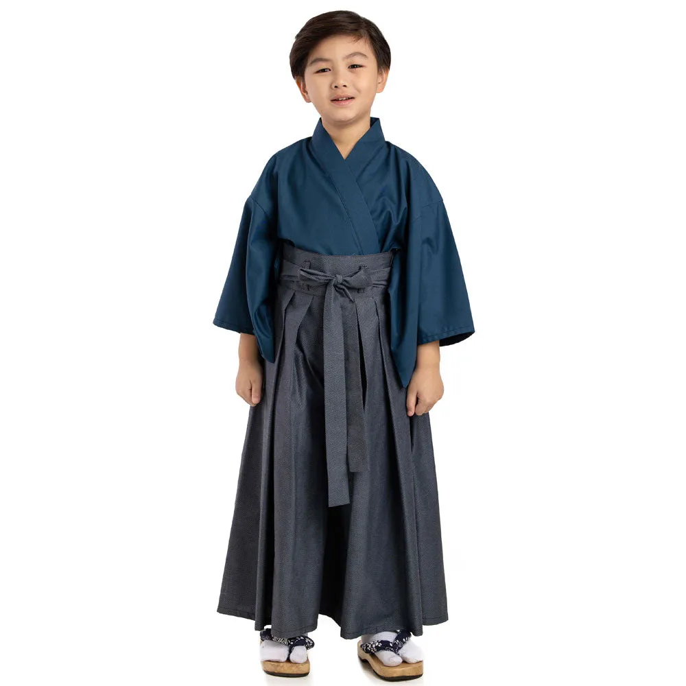 Dragons Path Kids Samurai Kimono Hakama Costume