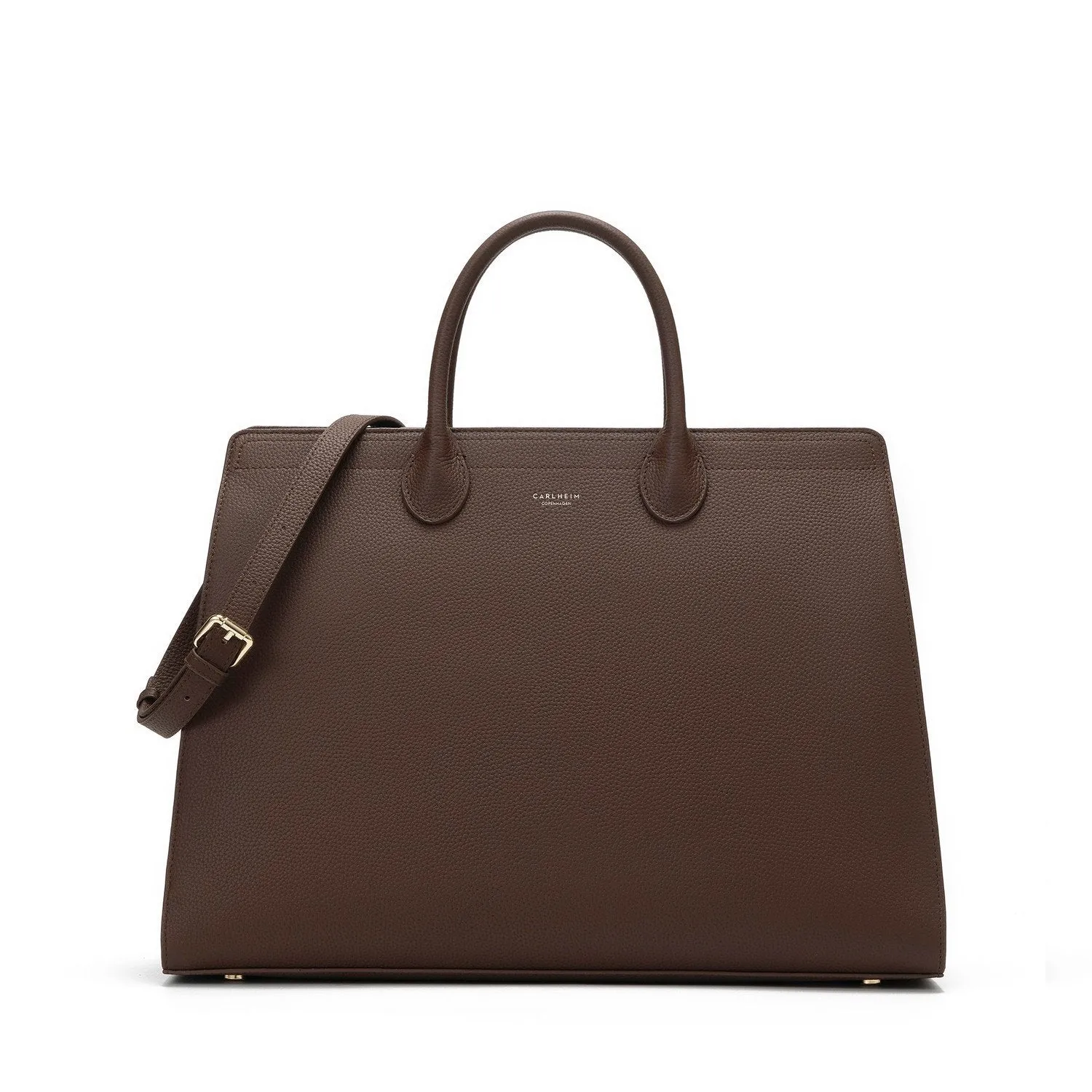 Elise Genuine Leather Handbag (Brown)