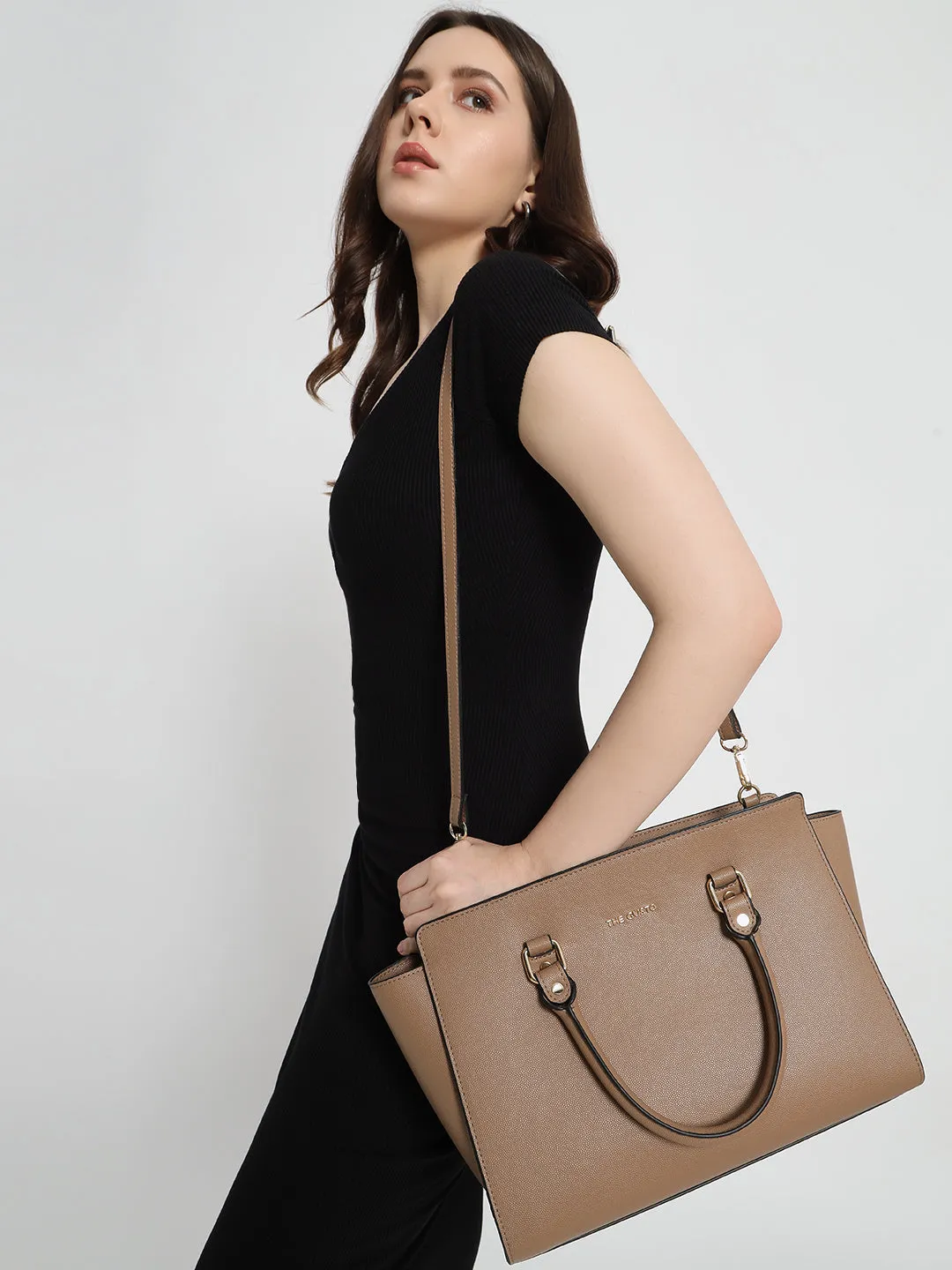 Elora Satchel Sling - Beige