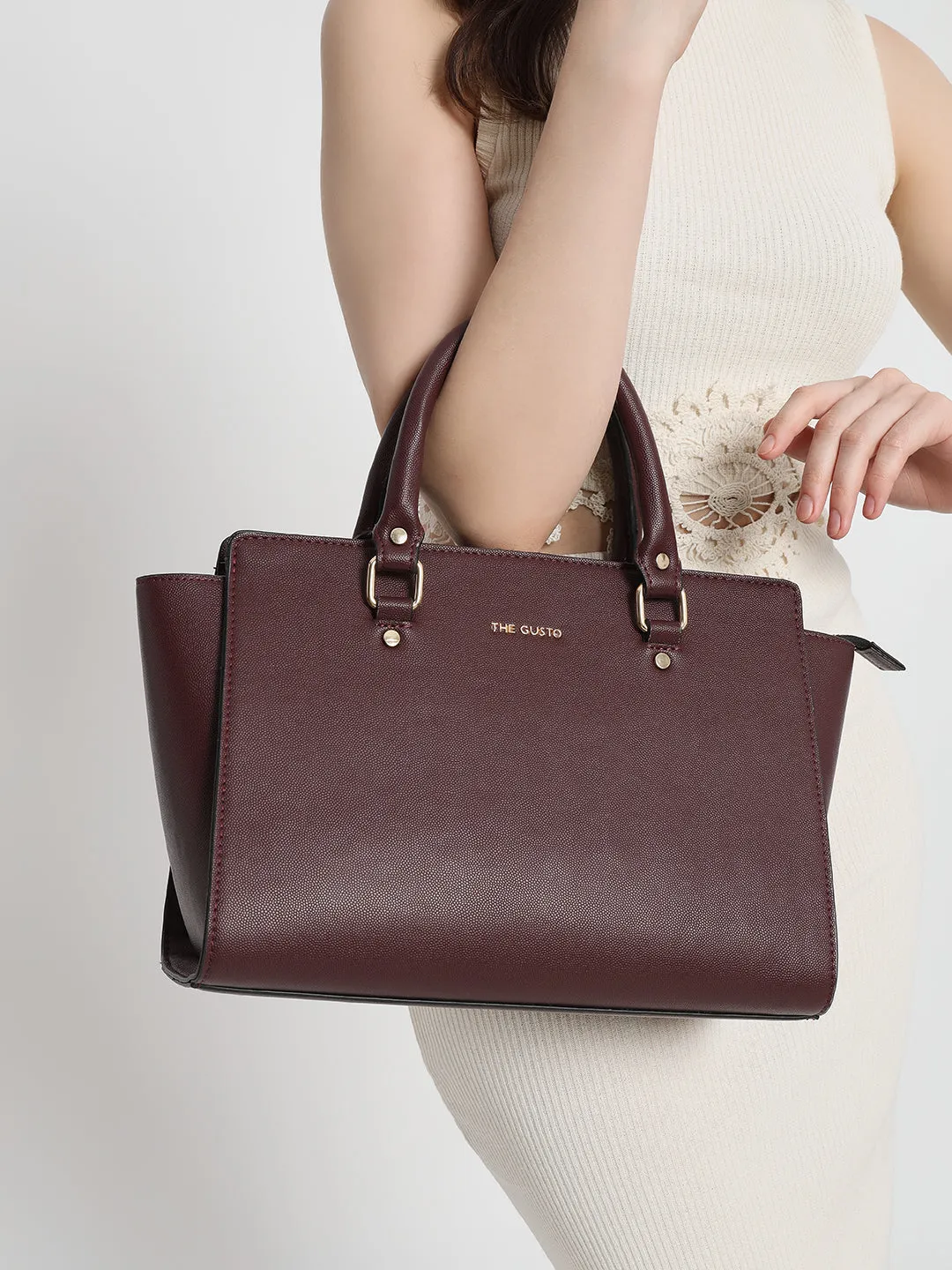 Elora Satchel Sling - Maroon