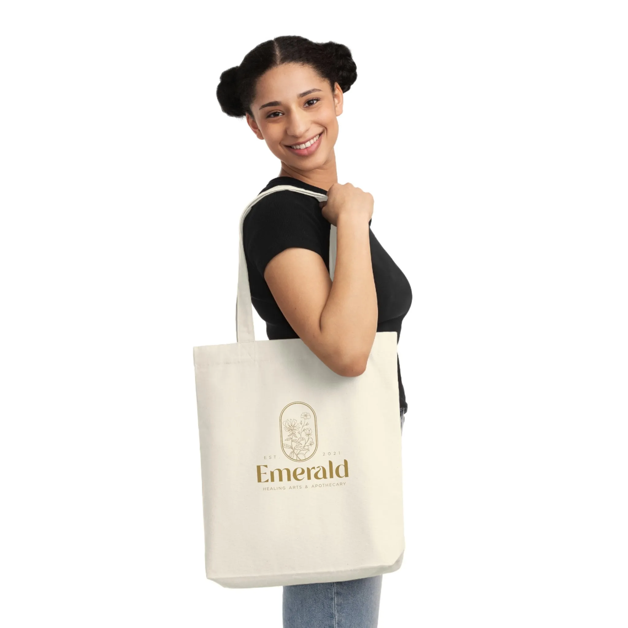 Emerald Woven Tote Bag