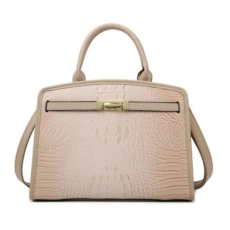 Exquisite Crocodile Pattern Luxury Handbag