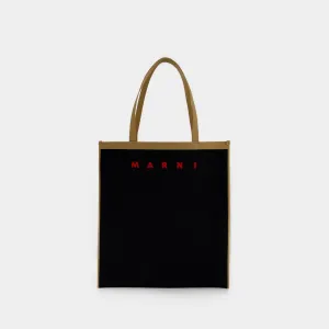 Flat Shopping Tote bag - Marni - Black