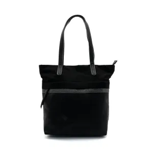 Gabor Alcantara Tote Bags Leather Black Colour For Women