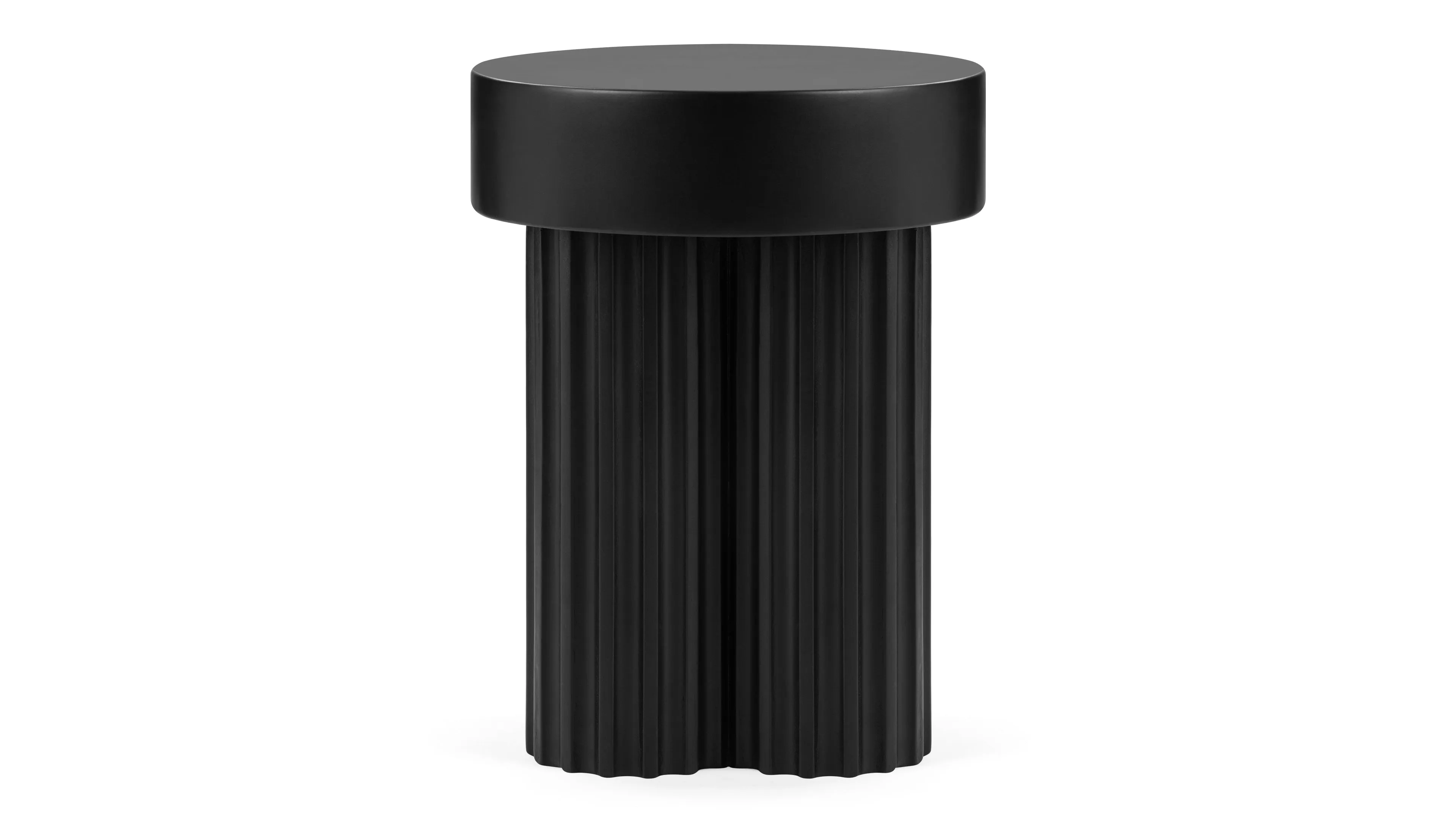 Gear - Gear Side Table, Black Concrete