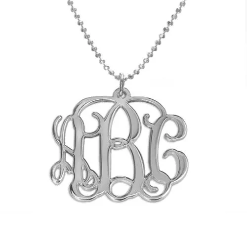 Glamorous Customized Monogram Necklace