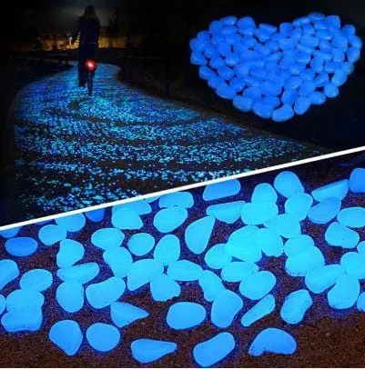 Glow in the Dark Pebbles (50 pcs Set)