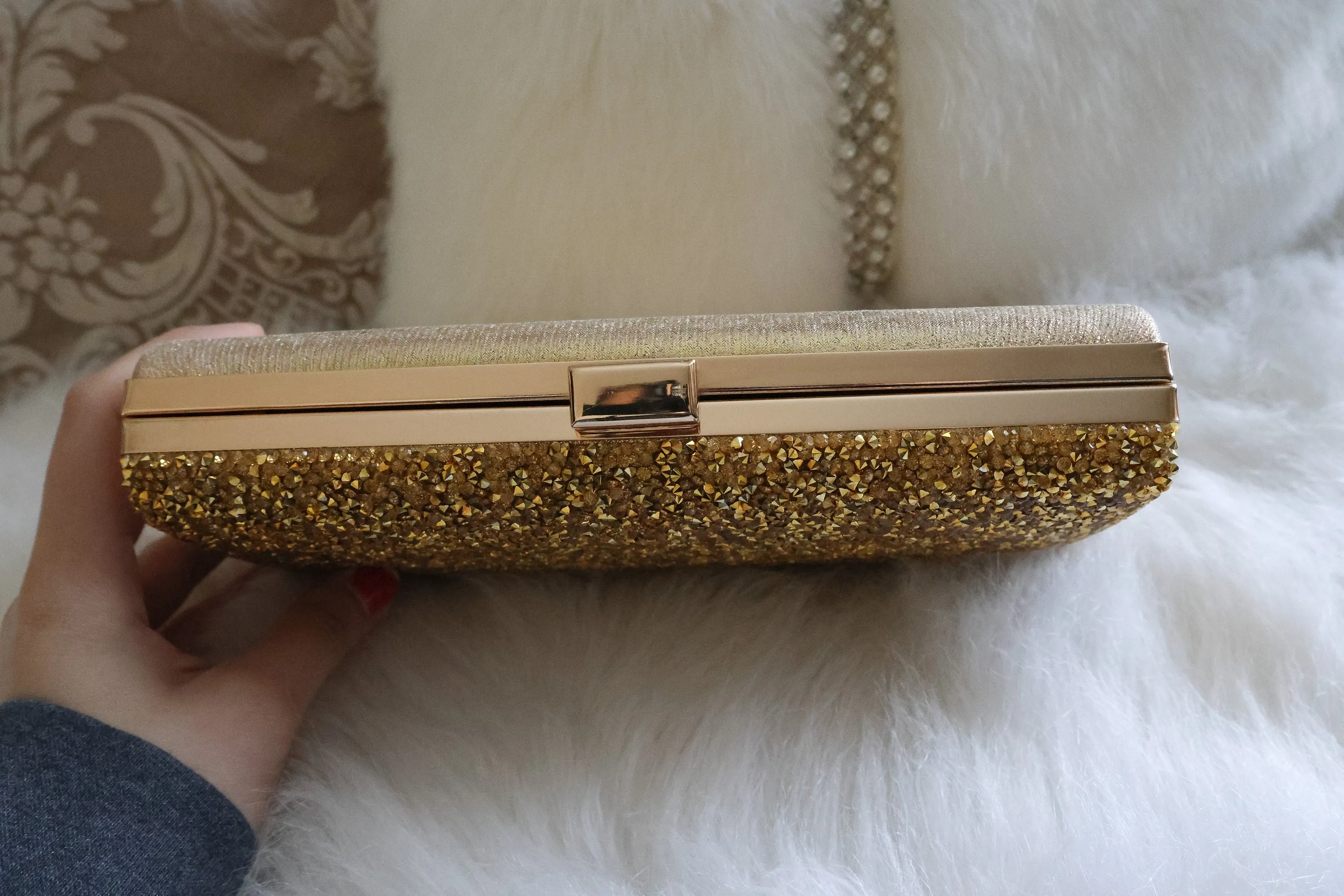 Gold Clutch Purse | Evening Bag & Silver Clutch | Black Clutch