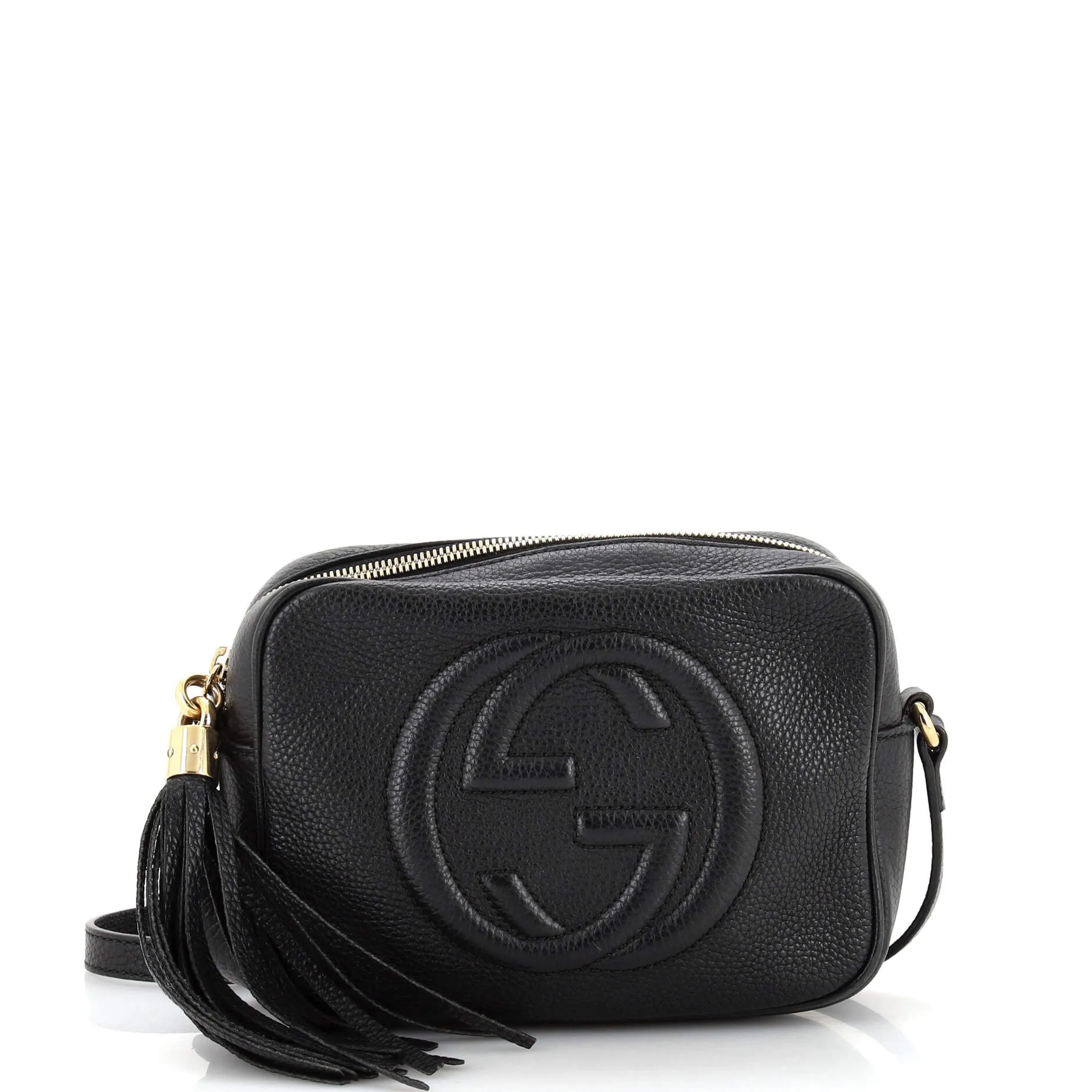 GUCCI Soho Disco Crossbody Bag Leather Small