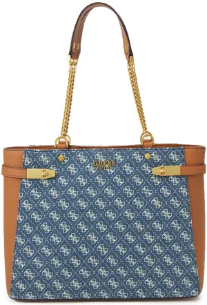 Guess The Zadie Shopper Bag In Denim For Women