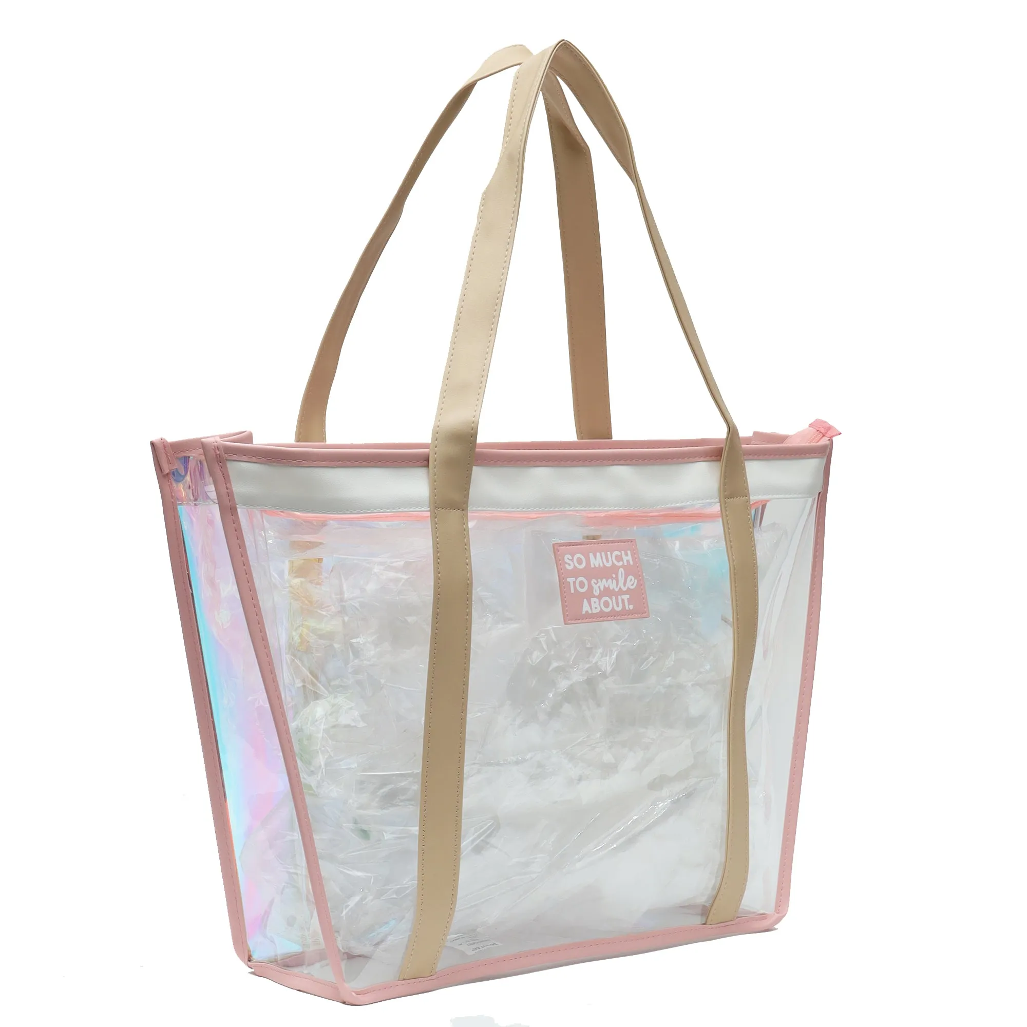 Hamster London Pu Handle Tote Beige