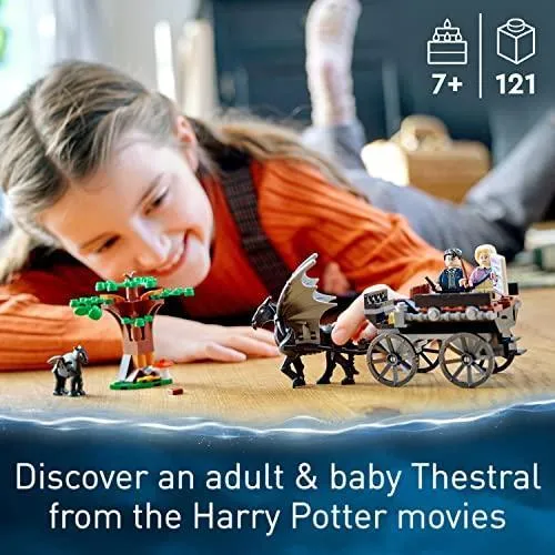 Harry Potter Hogwarts Carriage & Thestrals Set, Building Toy for Kids