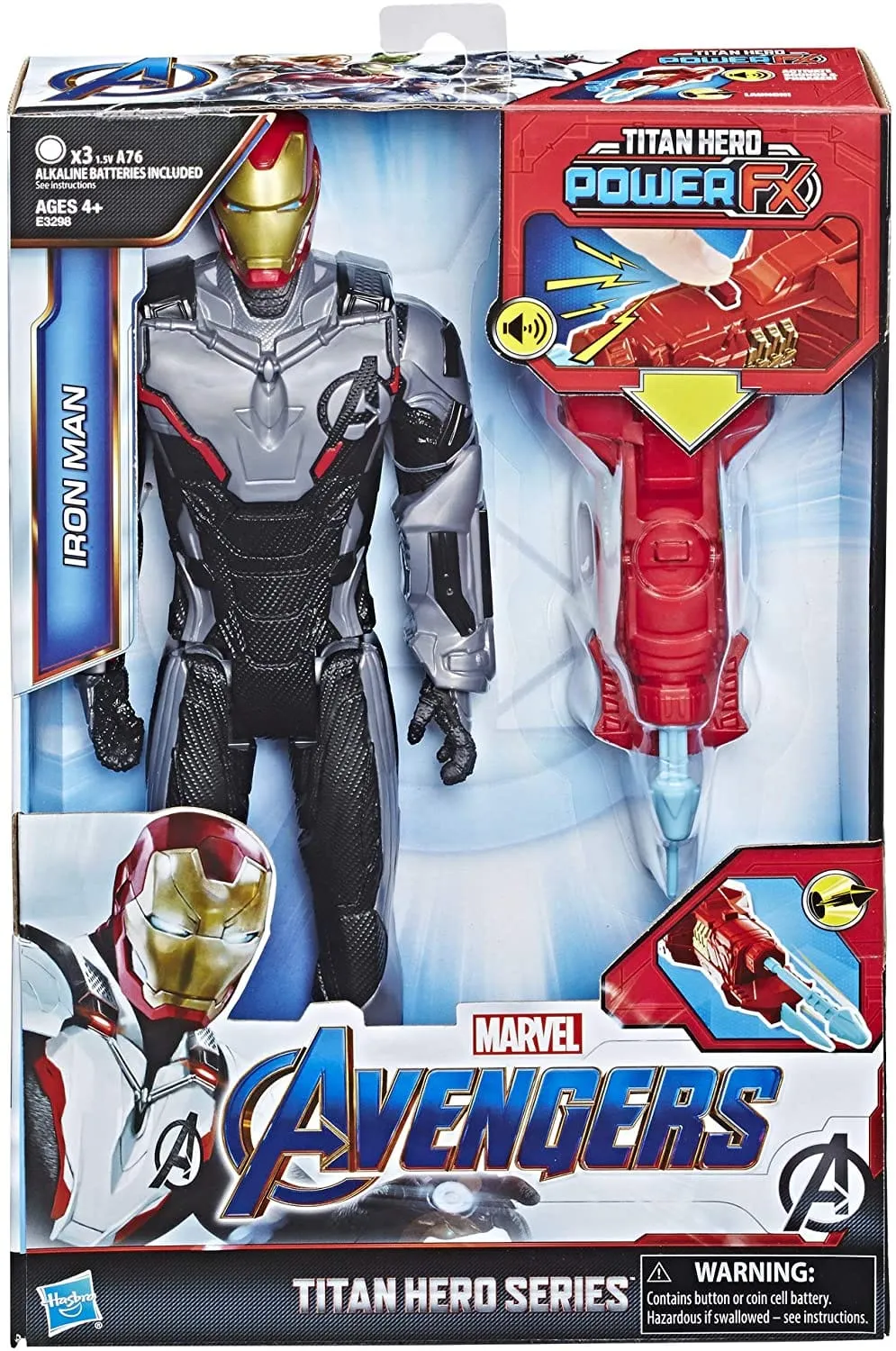 HASBRO Marvel Avengers Titan Hero Series Figurines Assorted: 12-inch-scale figures with movie-inspired design - E3298