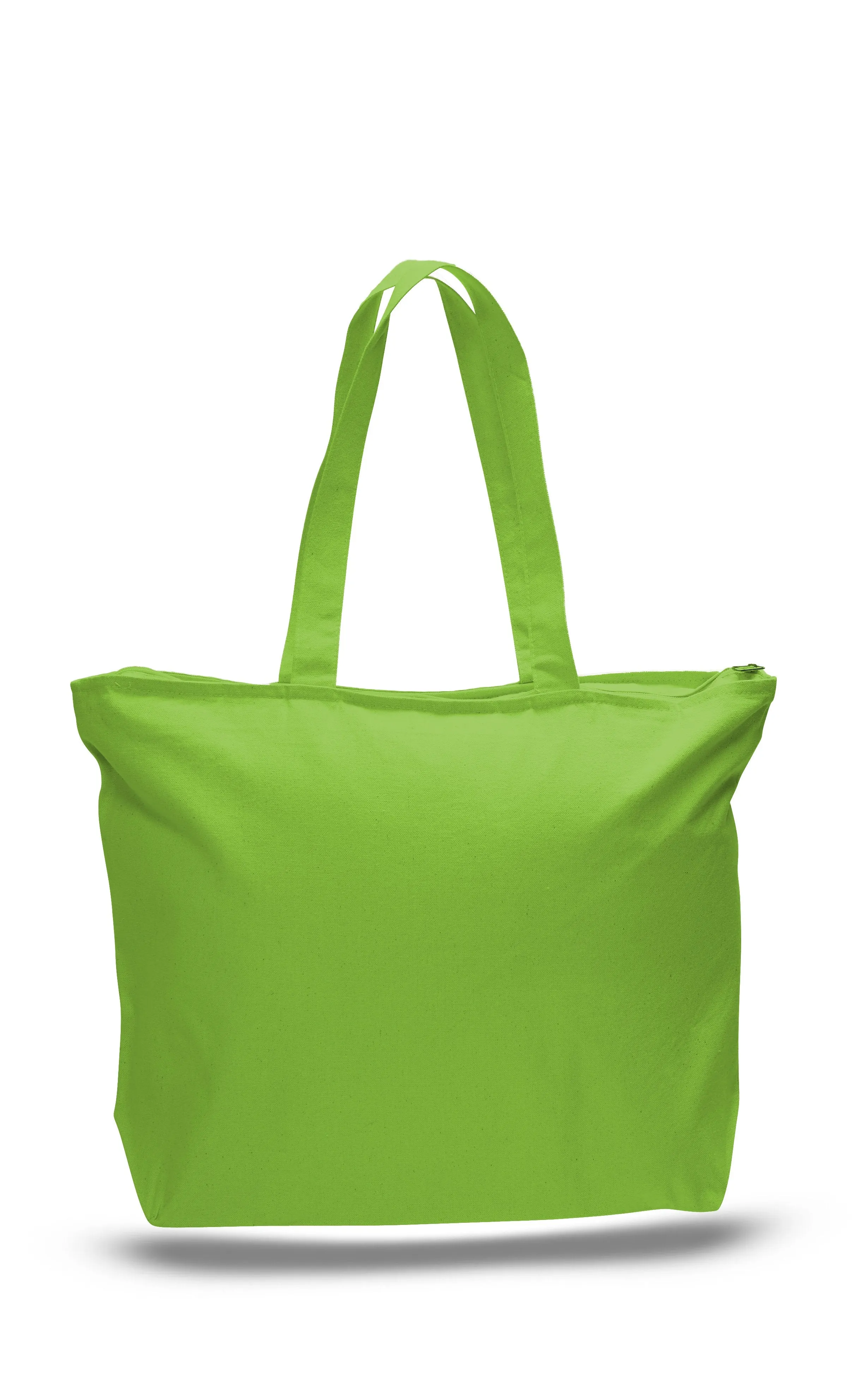 Heavy Canvas Zipper Tote Bag with Long Handles - TG261 (CLOSEOUT)