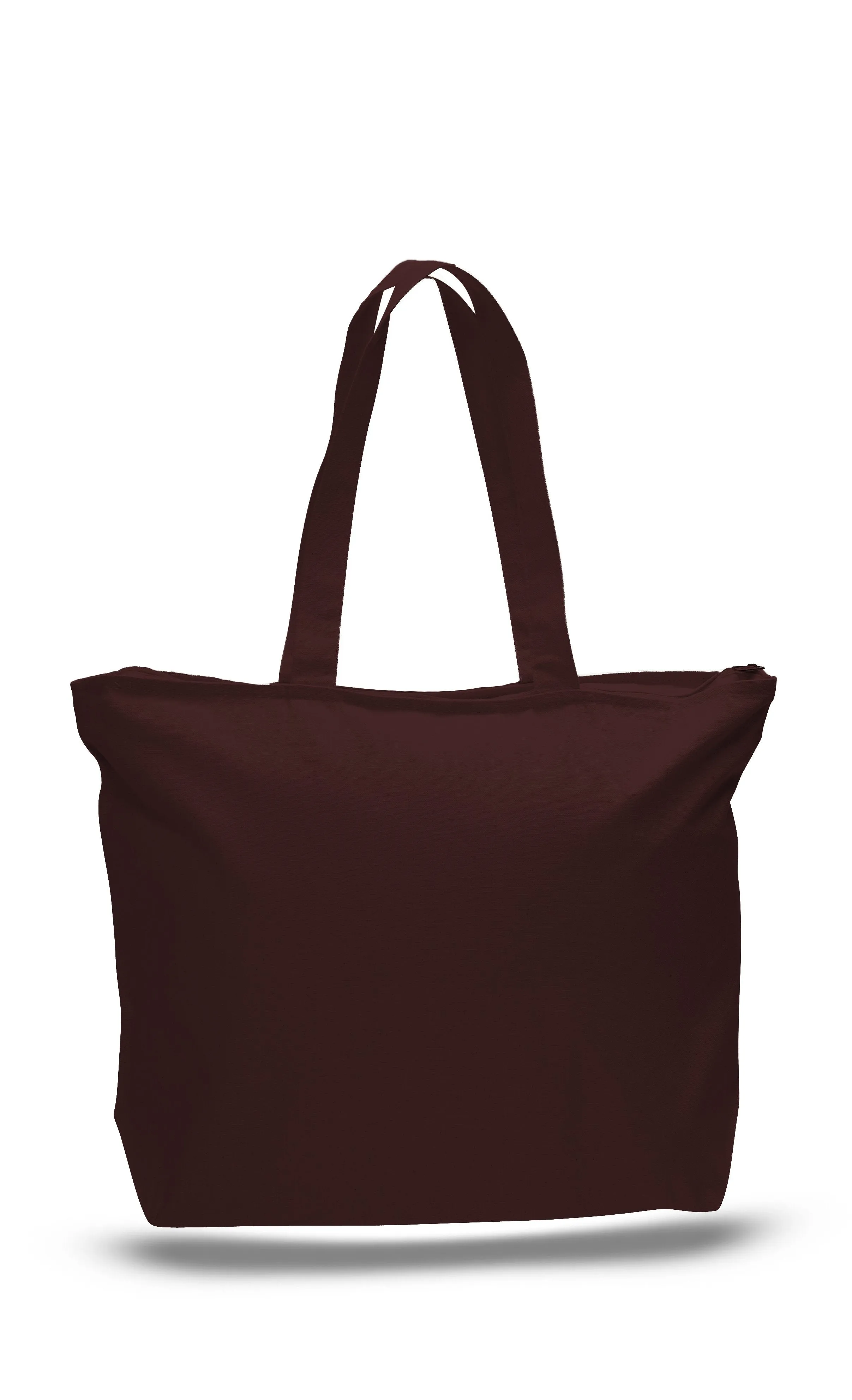 Heavy Canvas Zipper Tote Bag with Long Handles - TG261 (CLOSEOUT)