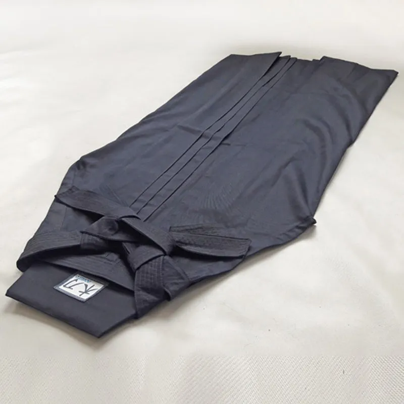 Japanese Hakama Bokuto Deluxe Navy Blue for Aikido Kendo Iaido