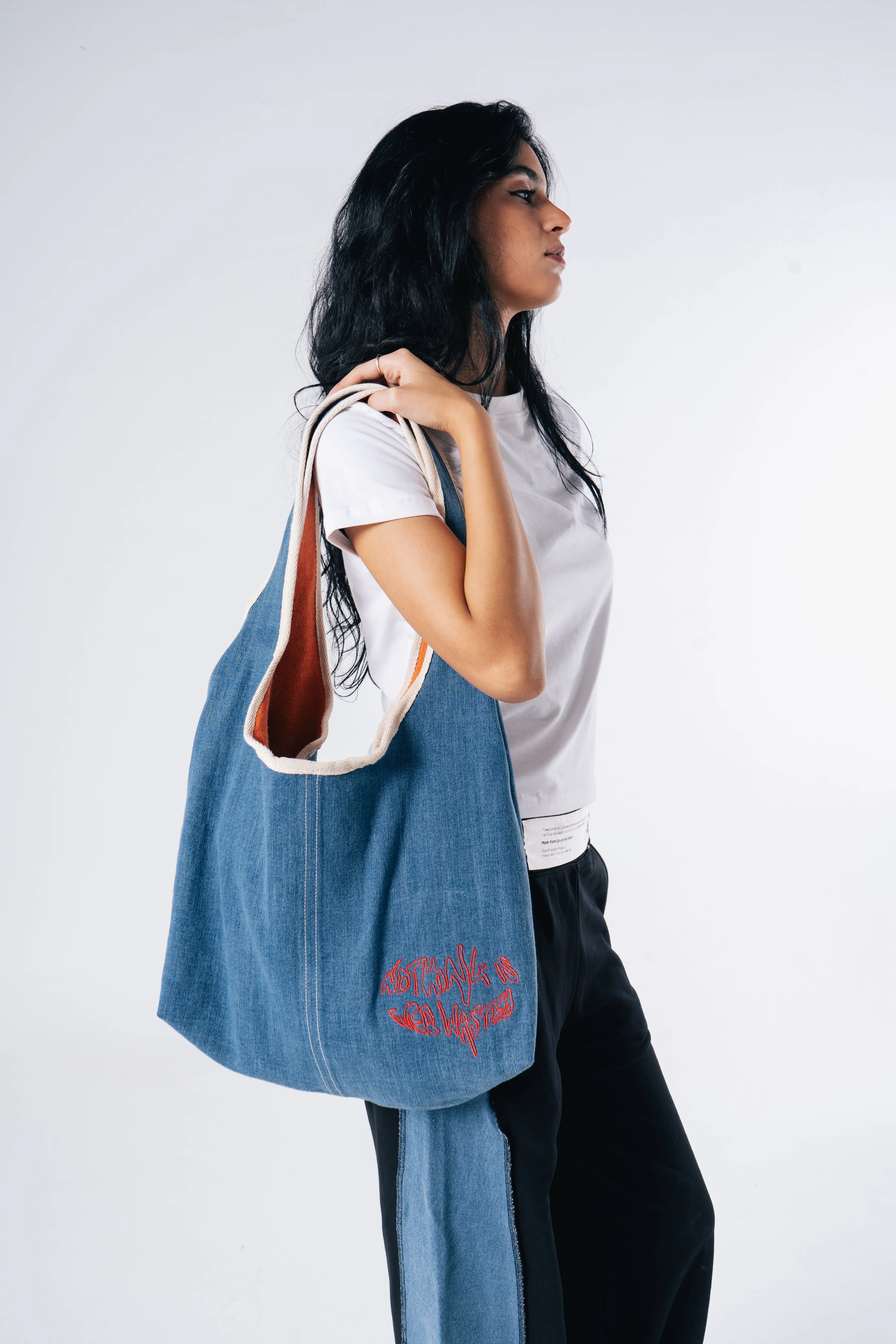 Jean-ius Reversible Tote Bag - Blue