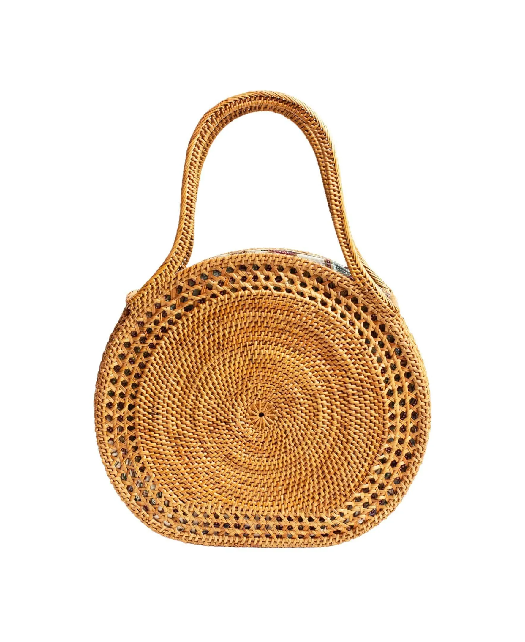 Jelavu Sydney Raffia Satchel Bag