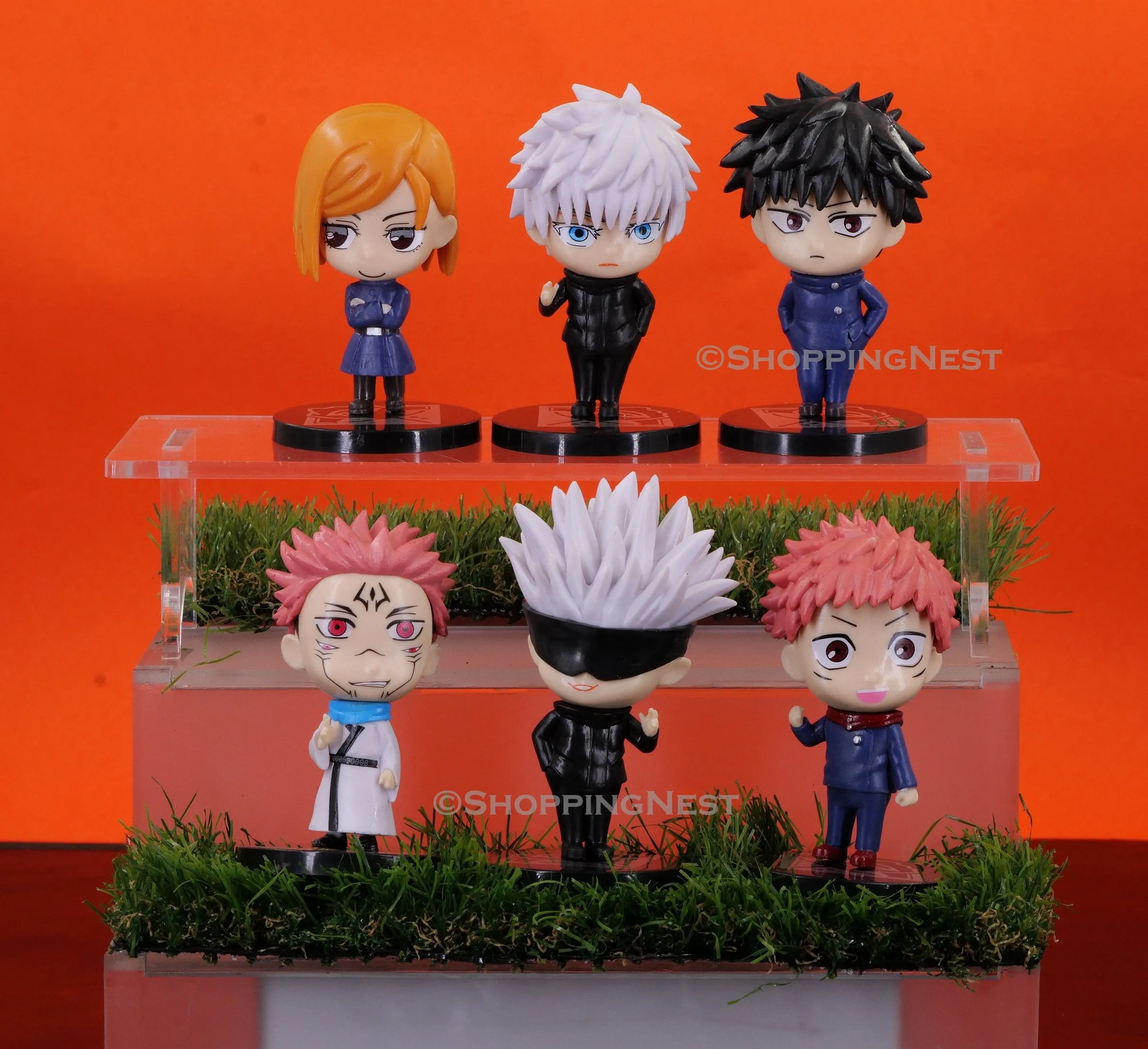 Jujutsu Kaisen Set Of 6 Action Figure ( SUKUNA ) | 10 Cms |