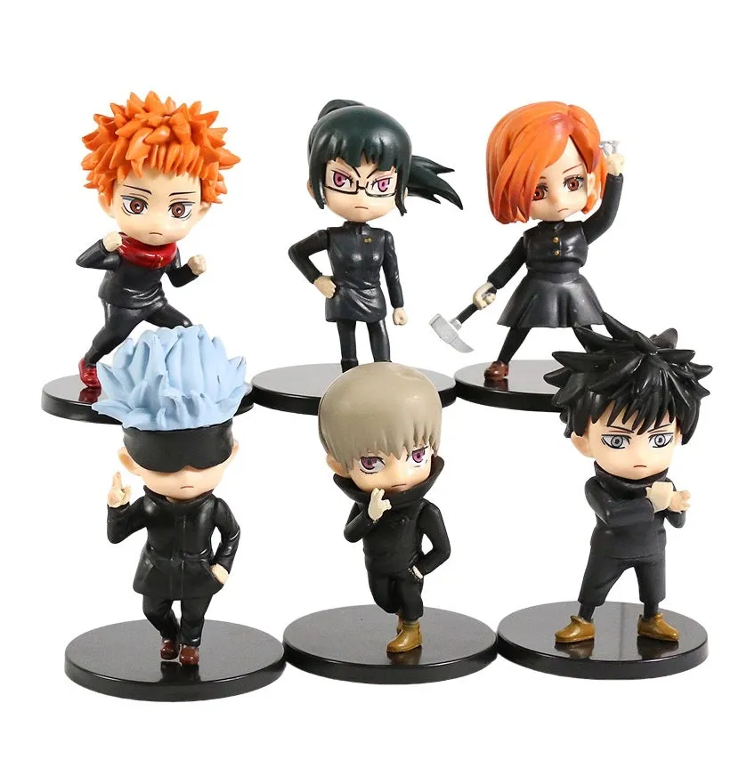 Jujutsu Kaisen Set Of 6 Action Figures | 8-10 | SET A