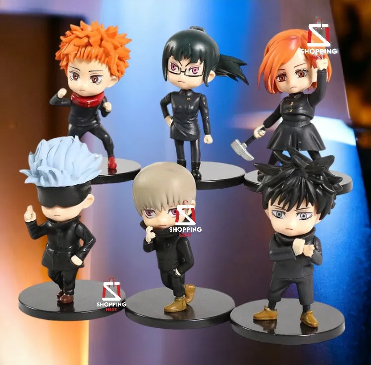 Jujutsu Kaisen Set Of 6 Action Figures | 8-10 | SET A