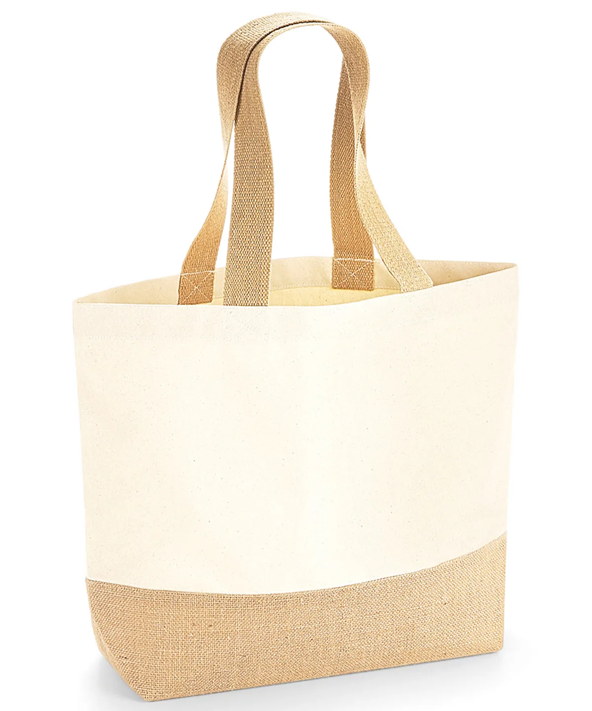 Jute Base Canvas Tote Bag