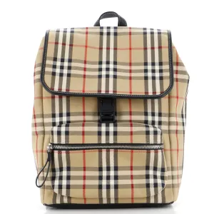 Kids Backpack Vintage Check Canvas