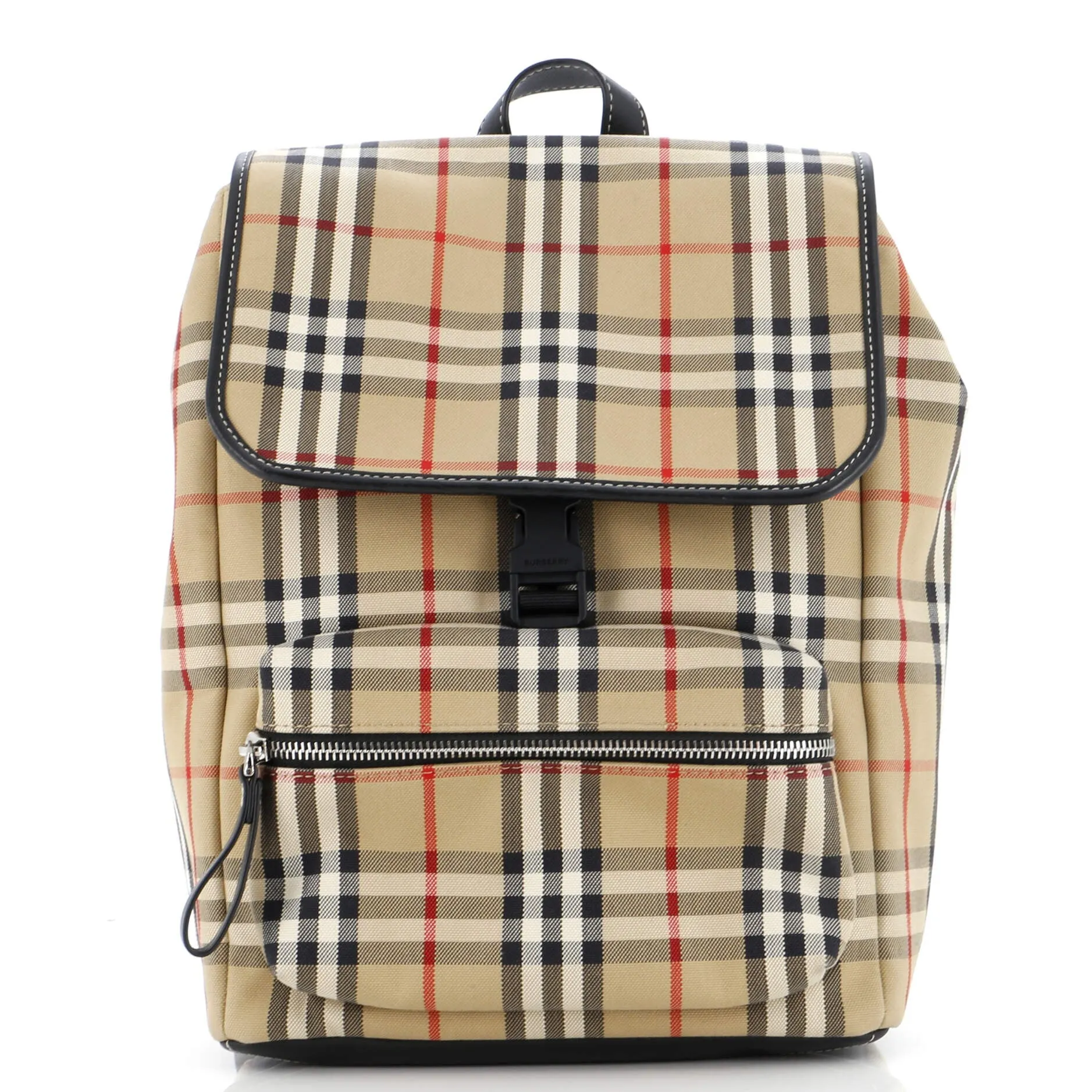 Kids Backpack Vintage Check Canvas