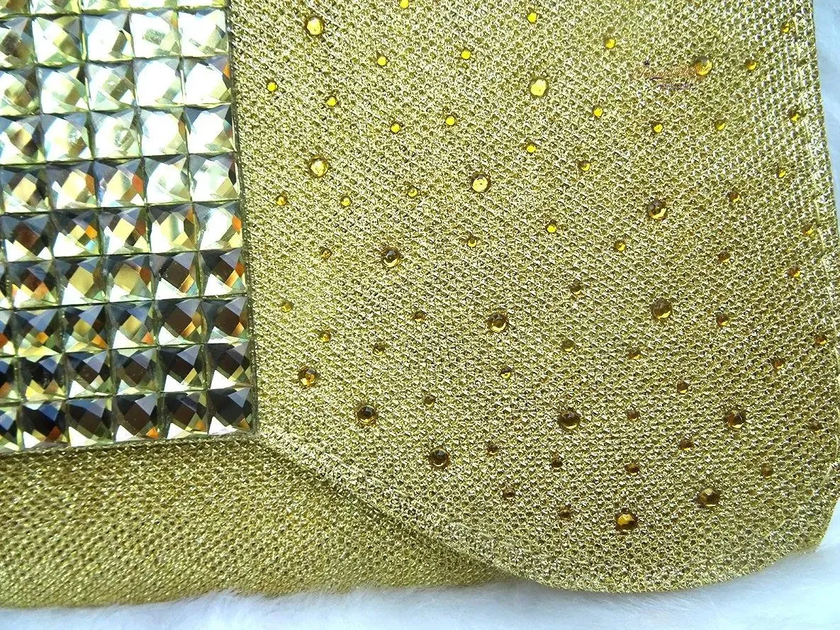 Ladies' Shiny Envelope Clutch Gold Bag Sequins Evening Clutch Purse Bridal Marriage bag Crossover Shoulder bag Sparkly Evening Handbag Prom Bag