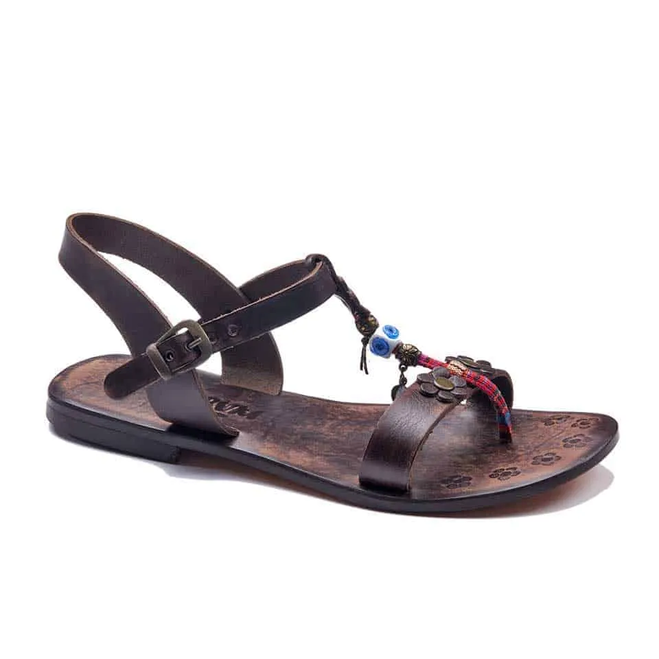 Ladies Strappy Leather Sandals