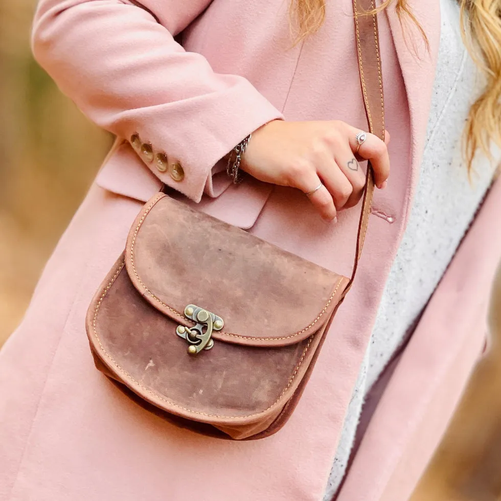 Le Papillon Cavalier Tan Satchel Crossbody