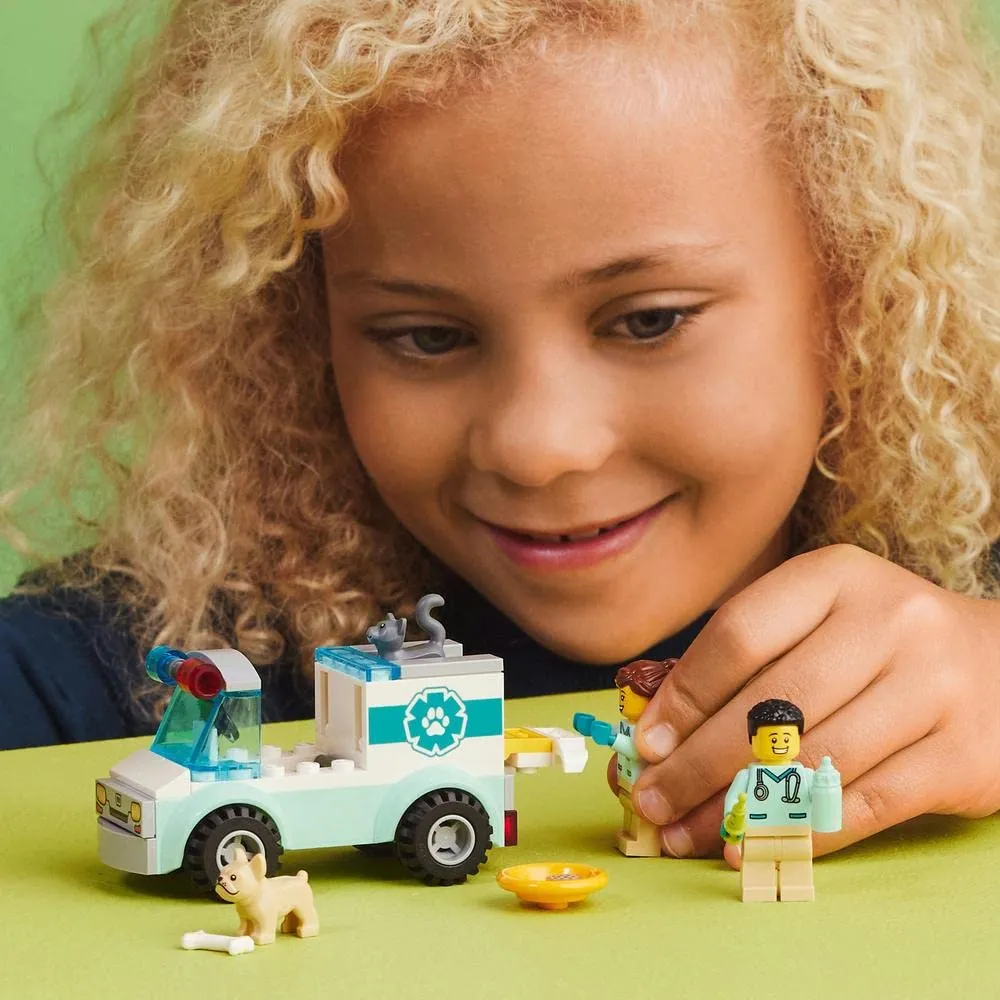 LEGO City Vet Van Rescue Building Kit for Ages 4 