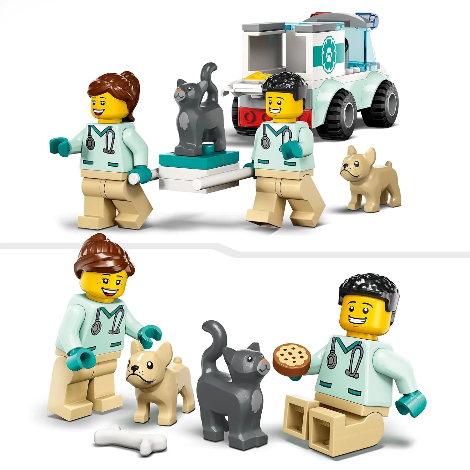 LEGO City Vet Van Rescue Building Kit for Ages 4 