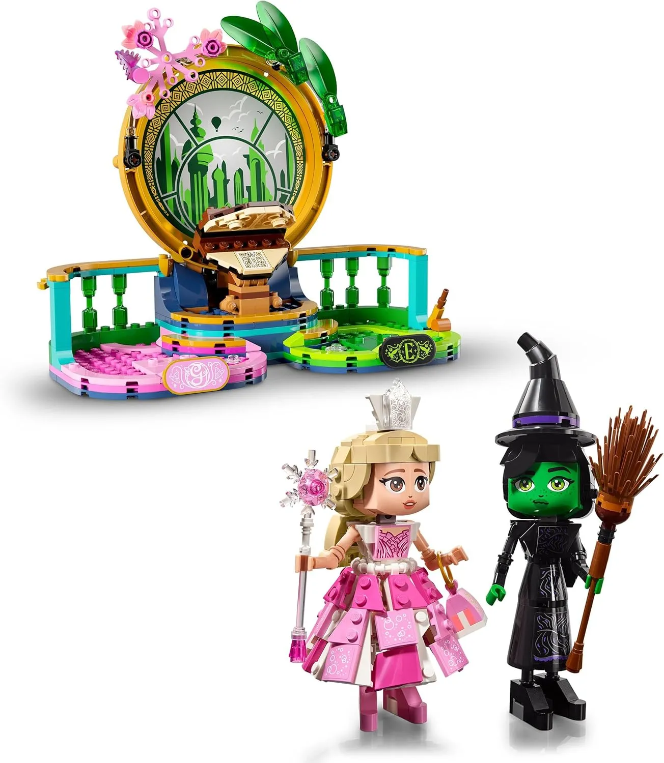 LEGO Wicked Elphaba & Glinda Figures, Building Toy Set for 10 Plus Year Old Girls and Boys, with Buildable Characters and a Broom, Wizard of Oz-Themed Gift for Kids and Fans of the Movie 75682