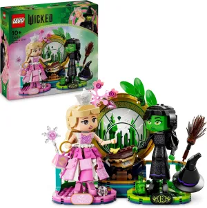 LEGO Wicked Elphaba & Glinda Figures, Building Toy Set for 10 Plus Year Old Girls and Boys, with Buildable Characters and a Broom, Wizard of Oz-Themed Gift for Kids and Fans of the Movie 75682