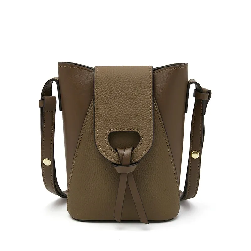 Light  Crossbody Bag High Quality Small  Split Leather bag