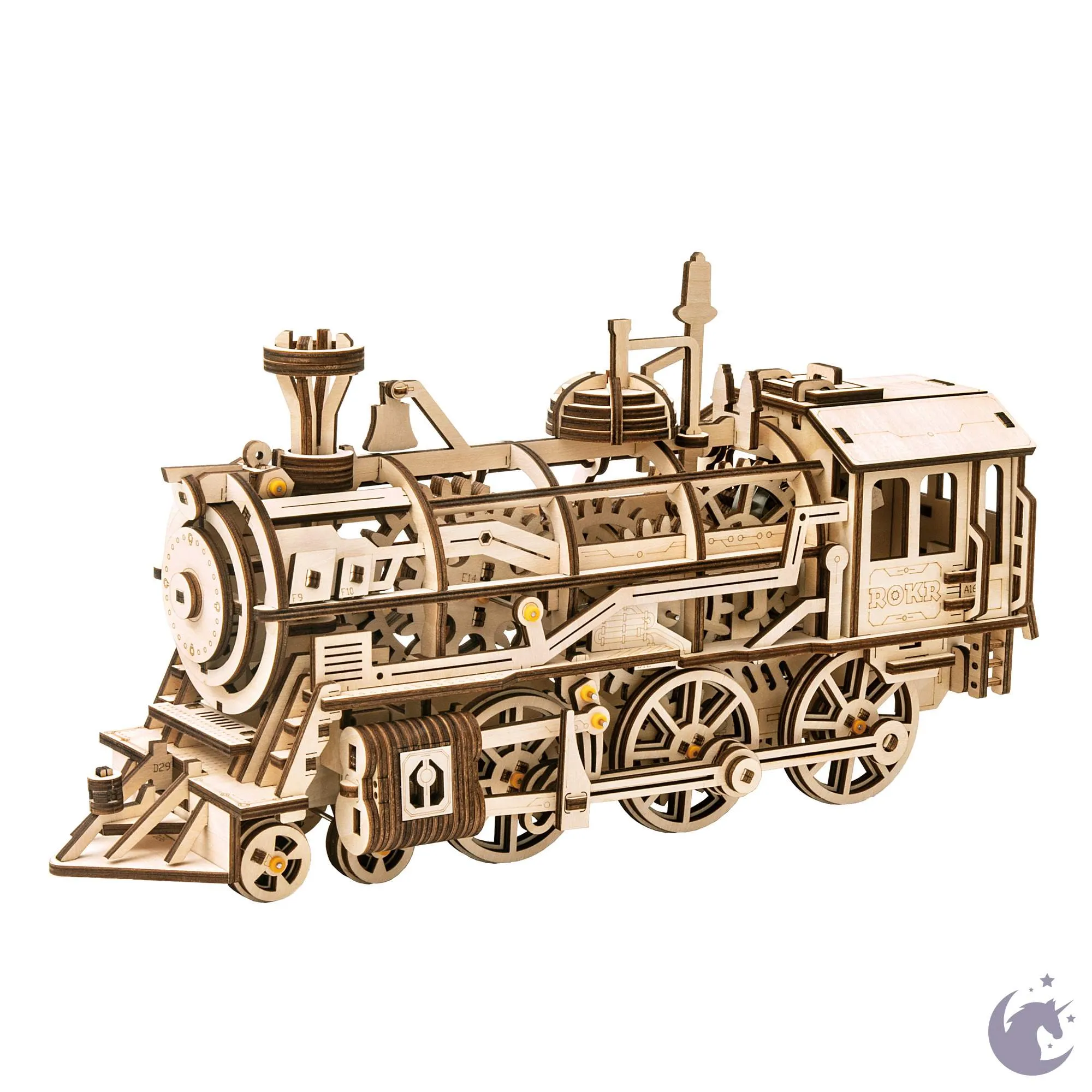 Locomotive | Robotime ROKR LK701 Mechanical Gears Puzzle Kit