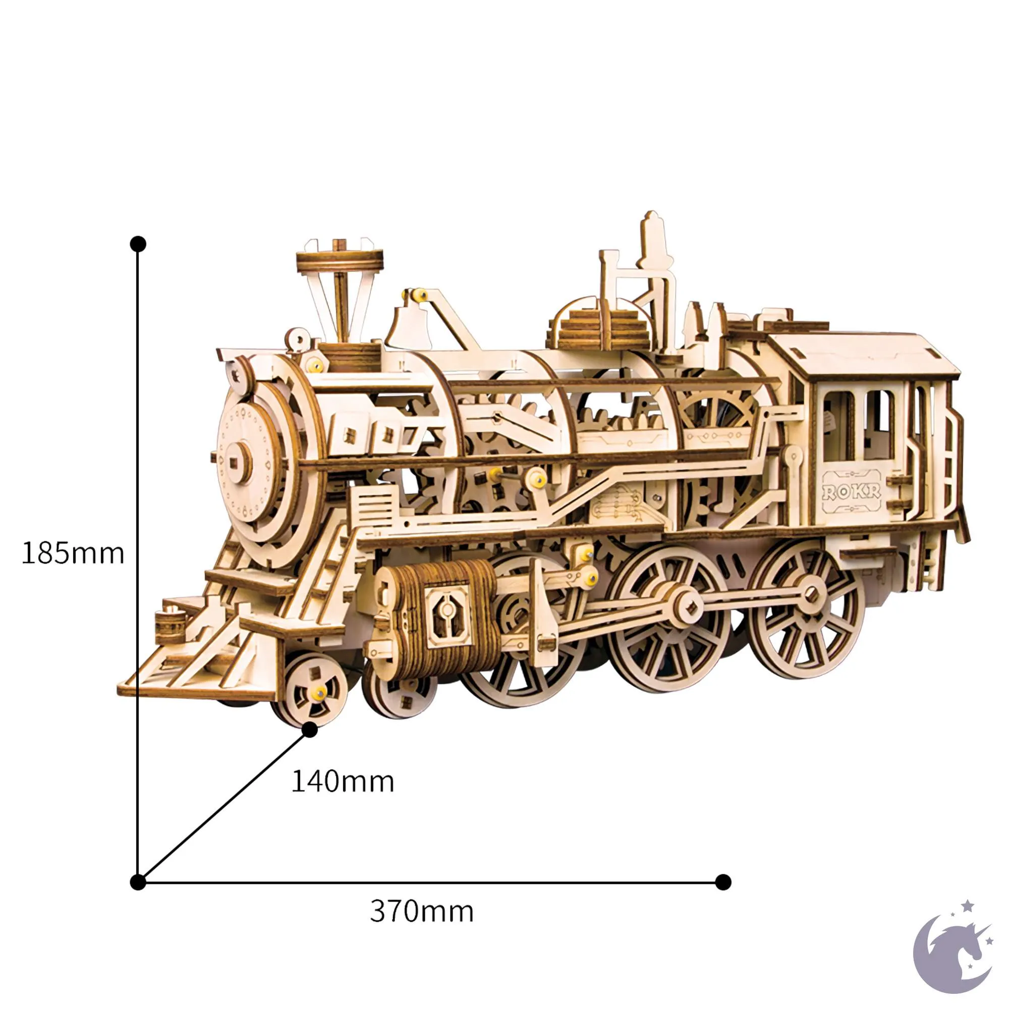 Locomotive | Robotime ROKR LK701 Mechanical Gears Puzzle Kit