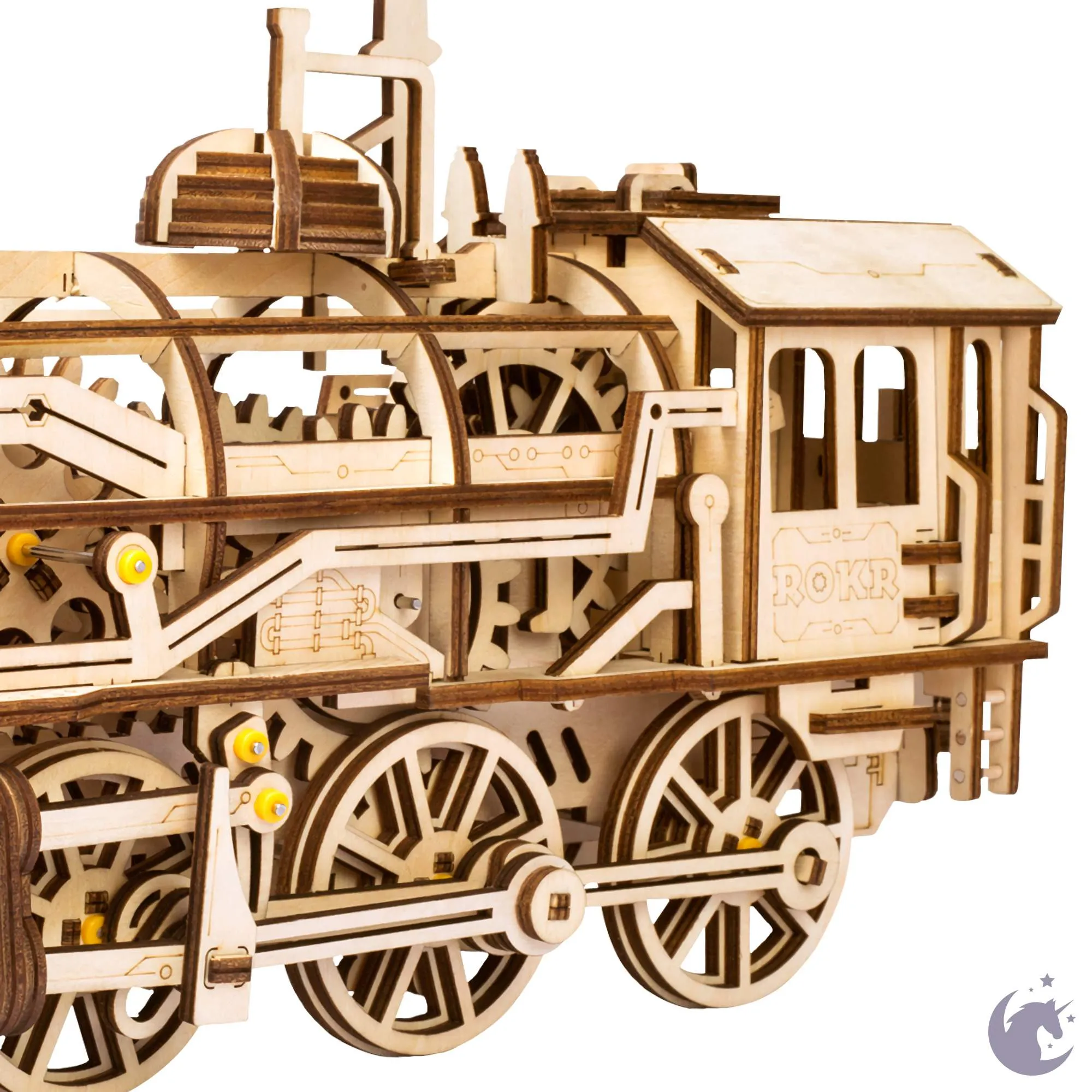 Locomotive | Robotime ROKR LK701 Mechanical Gears Puzzle Kit