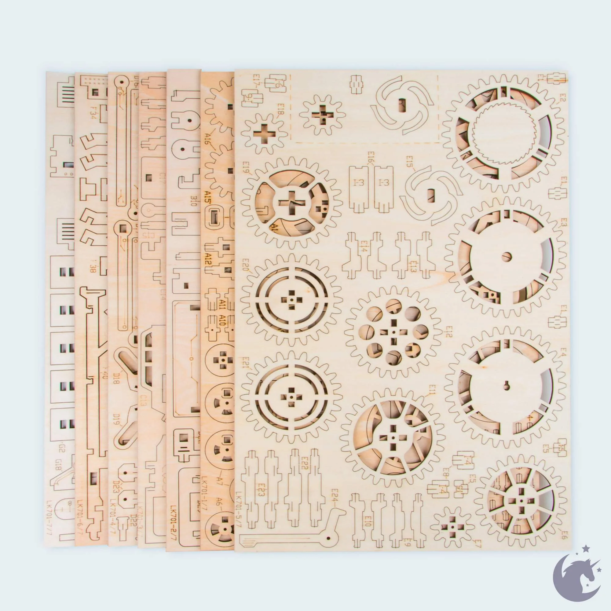 Locomotive | Robotime ROKR LK701 Mechanical Gears Puzzle Kit