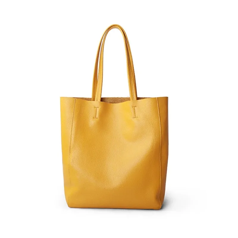 Luxury Fashionable Women's Casual Genuine Leather Tote Bag