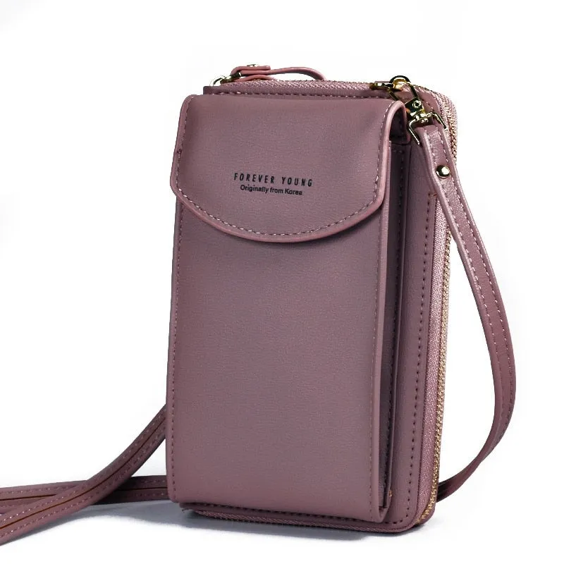 Luxury Women's Leather Clutch Crossbody Bags